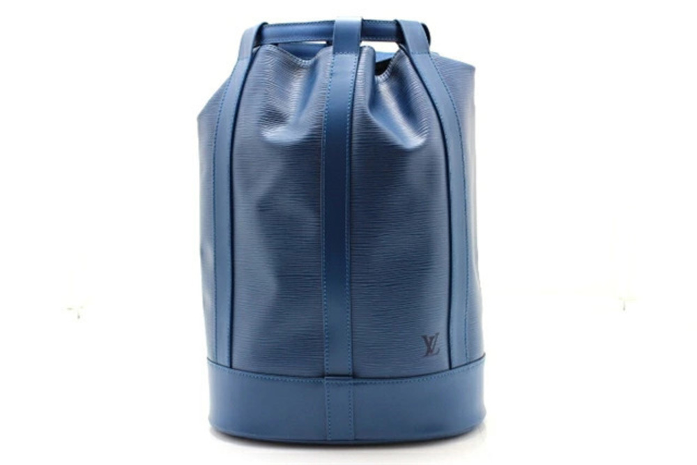 LOUIS VUITTON Randonee Shoulder Bag Toledo Blue Epi